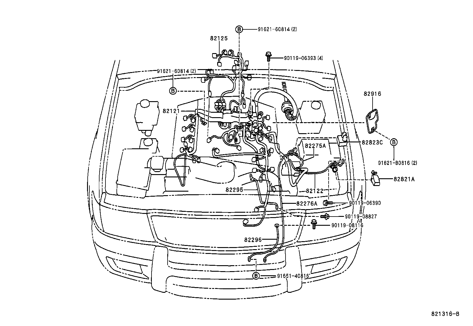  LAND CRUISER 100 |  WIRING CLAMP