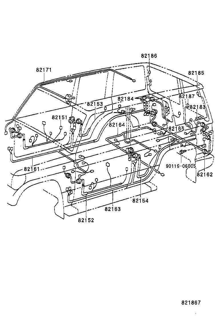  LAND CRUISER 70 |  WIRING CLAMP