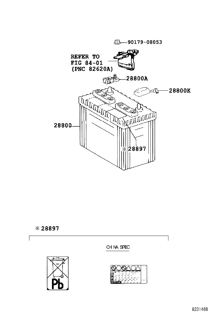  LX470 |  BATTERY BATTERY CABLE