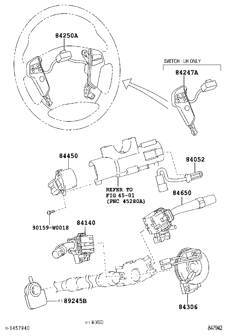  AVENSIS |  SWITCH RELAY COMPUTER