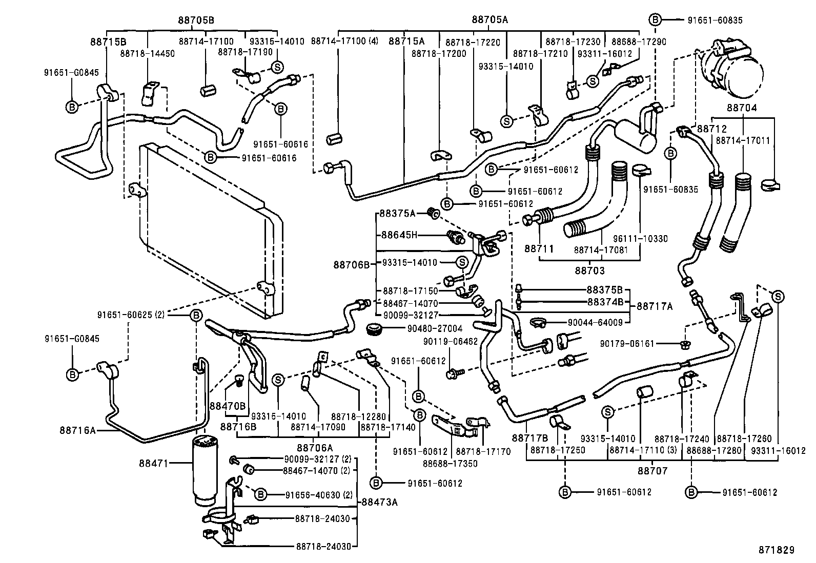  MR2 |  HEATING AIR CONDITIONING COOLER PIPING