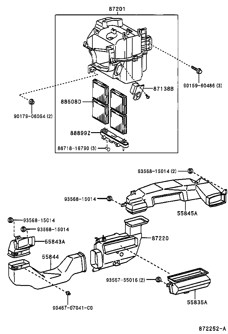  PASEO |  HEATING AIR CONDITIONING CONTROL AIR DUCT