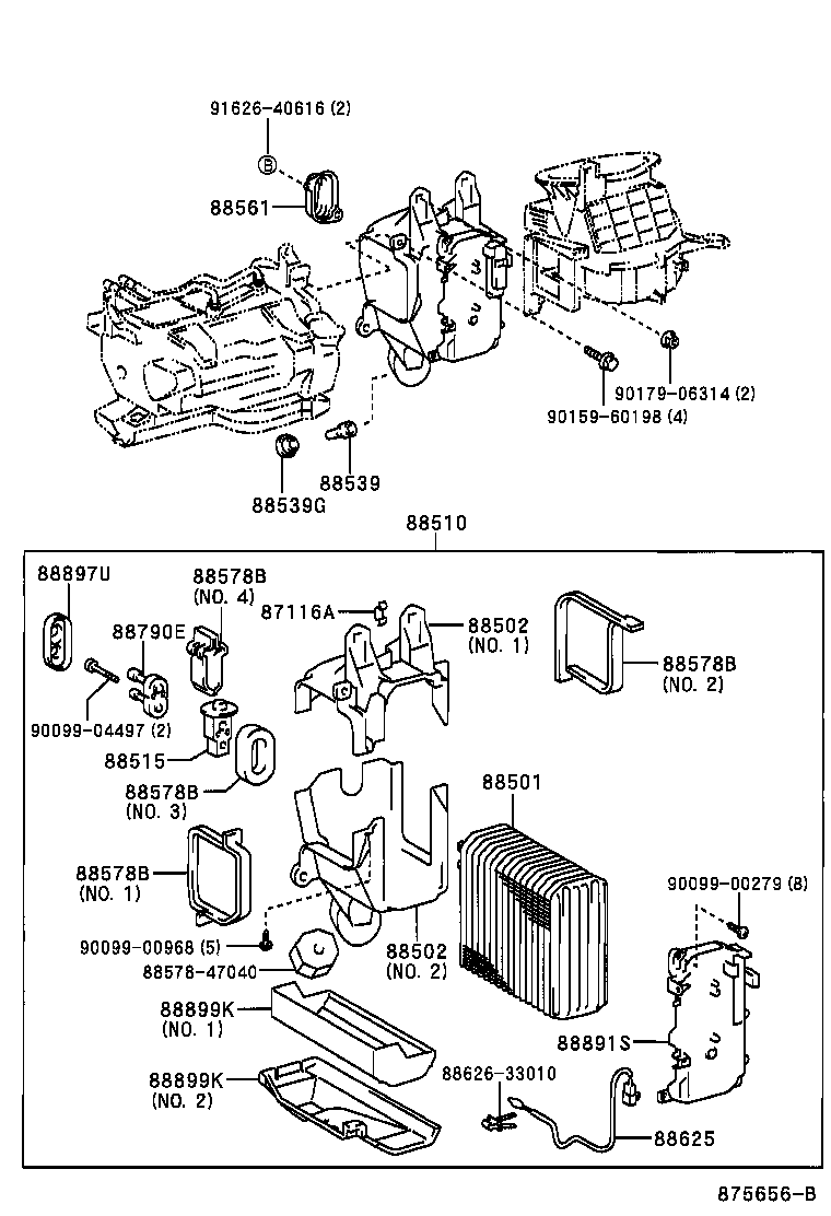  LX470 |  HEATING AIR CONDITIONING COOLER UNIT