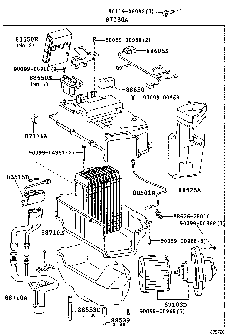  LX470 |  HEATING AIR CONDITIONING COOLER UNIT