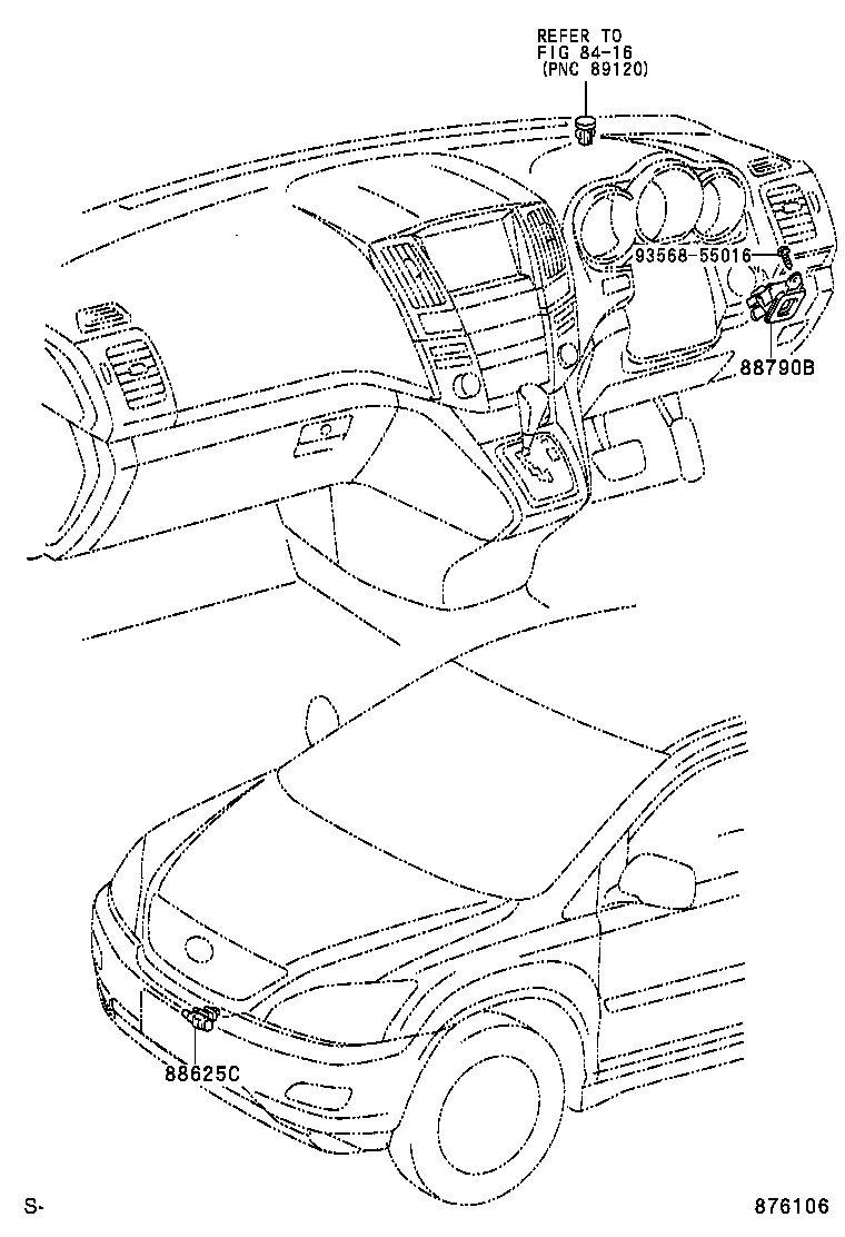  RX300 330 350 |  HEATING AIR CONDITIONING CONTROL AIR DUCT