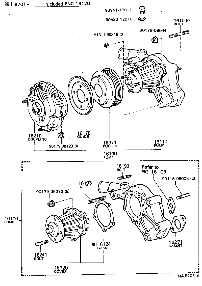  CRESSIDA |  WATER PUMP