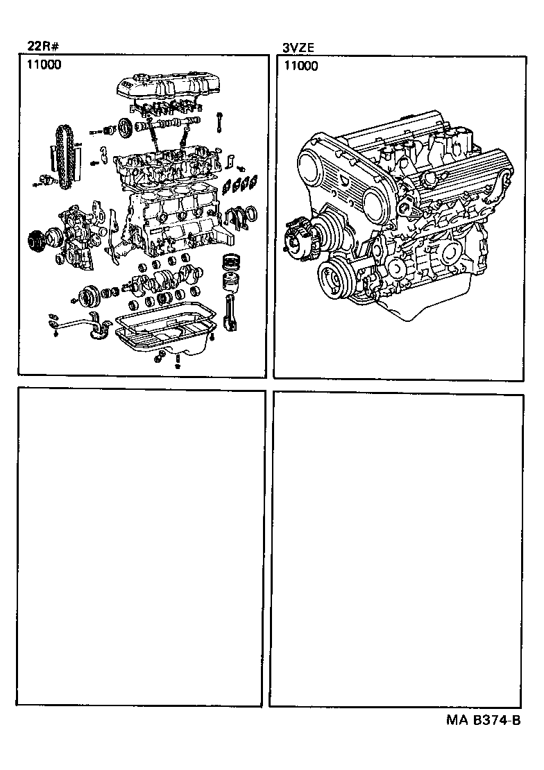  4 RUNNER TRUCK |  PARTIAL ENGINE ASSEMBLY