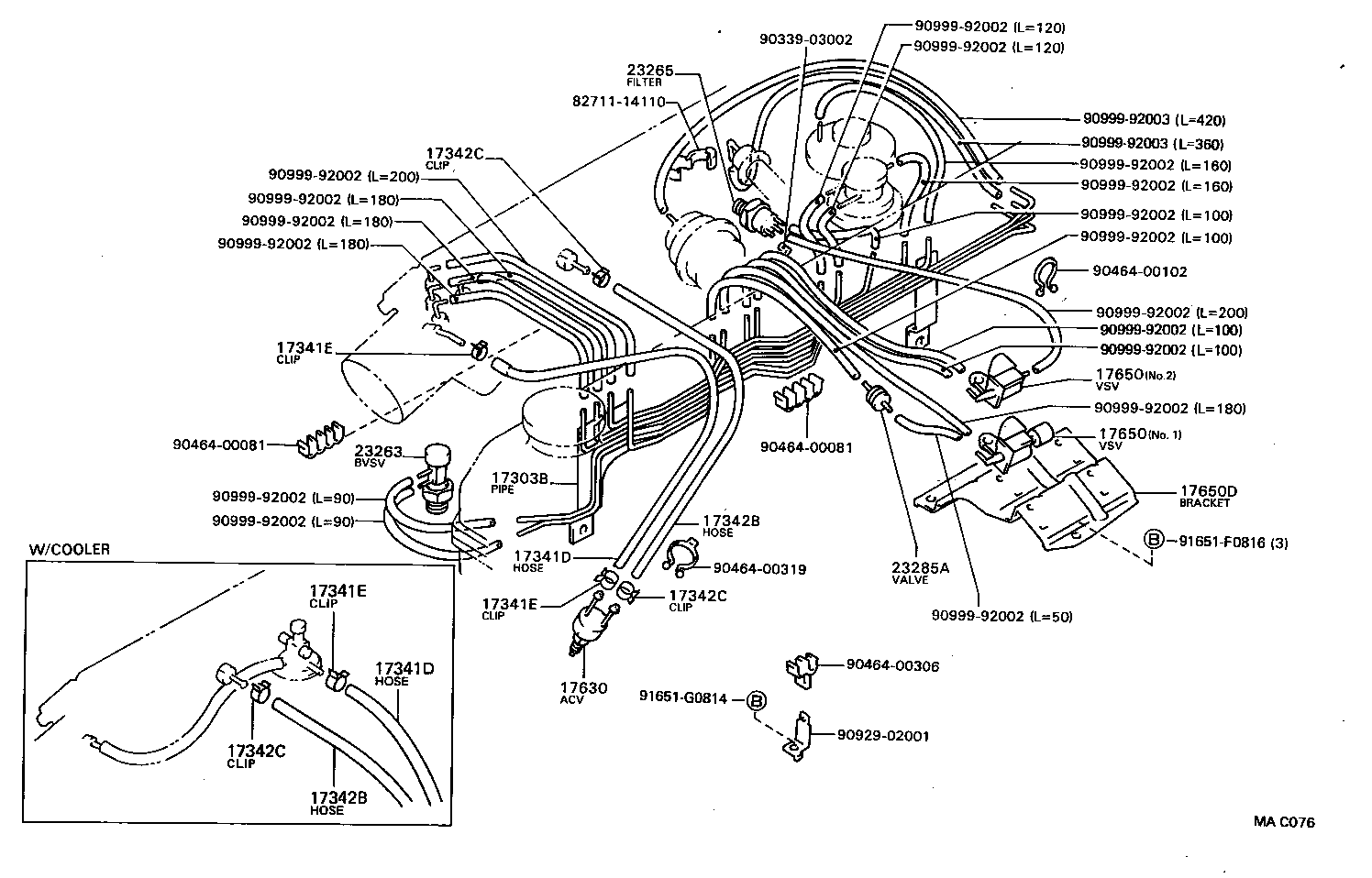  HILUX |  VACUUM PIPING