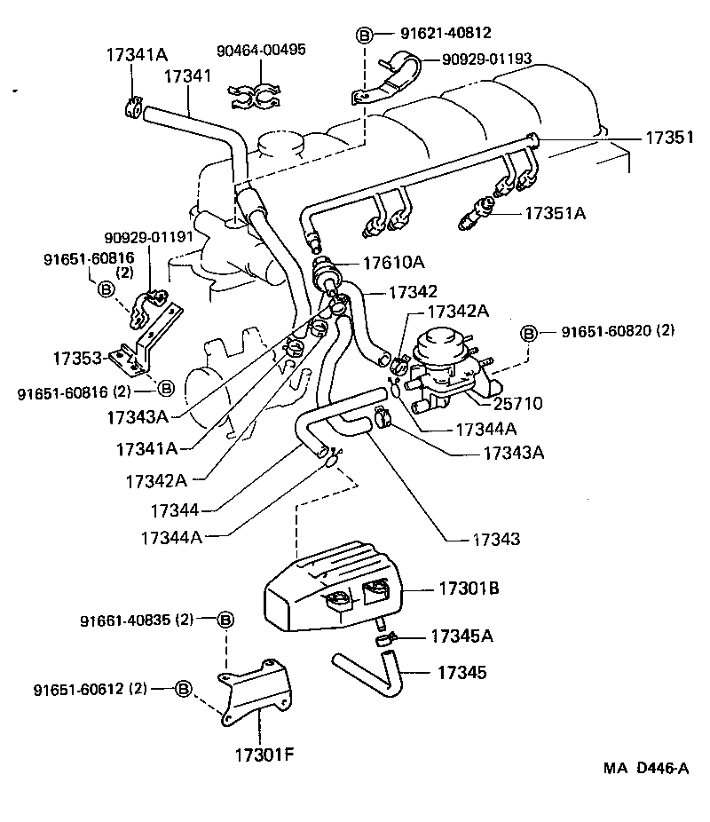  LAND CRUISER 80 |  MANIFOLD AIR INJECTION SYSTEM