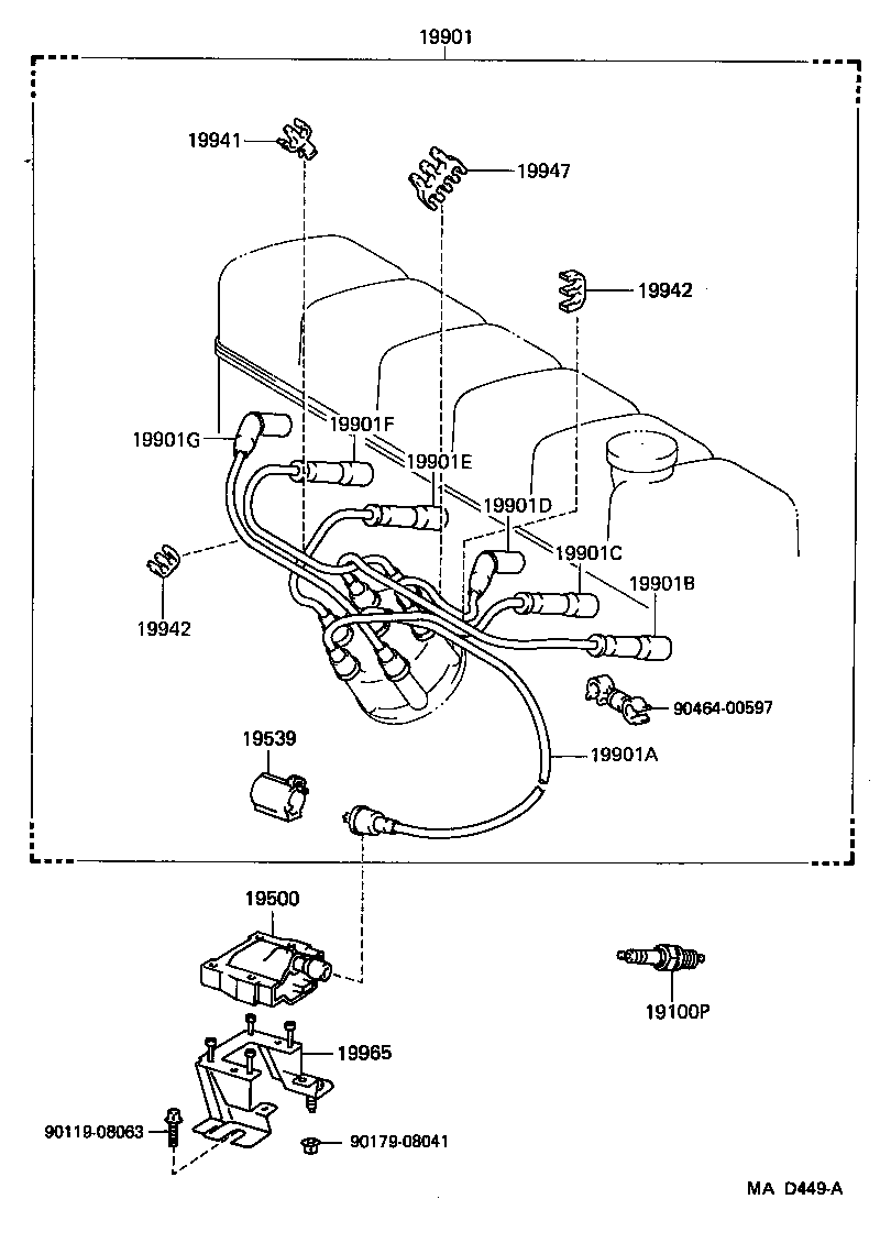  LAND CRUISER 80 |  IGNITION COIL SPARK PLUG