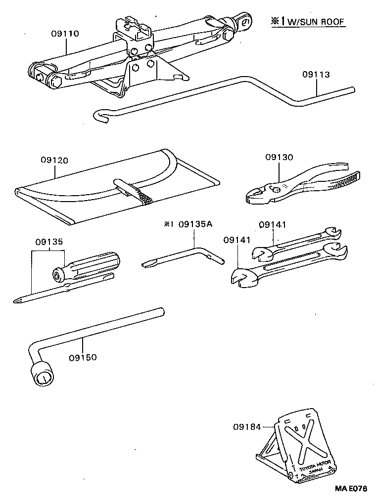  CELICA |  STANDARD TOOL