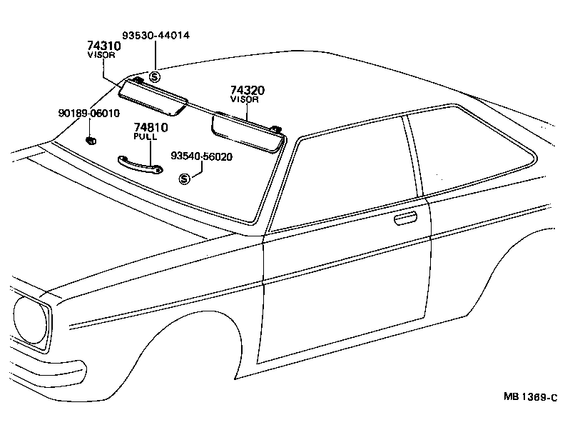  1000 |  ARMREST VISOR