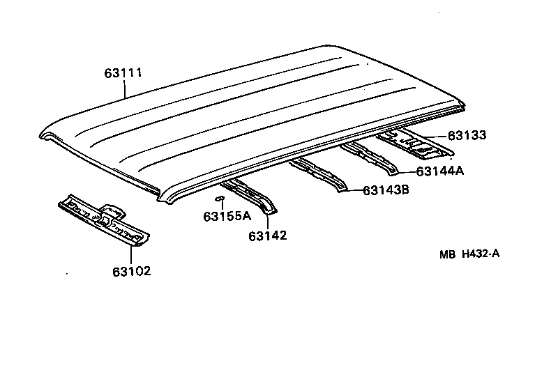  CRESSIDA |  ROOF PANEL BACK WINDOW GLASS