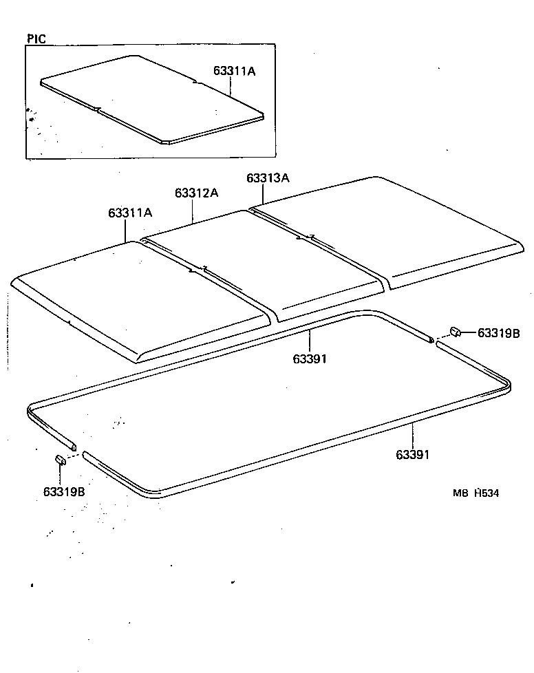  LAND CRUISER 70 |  ROOF HEADLINING SILENCER PAD