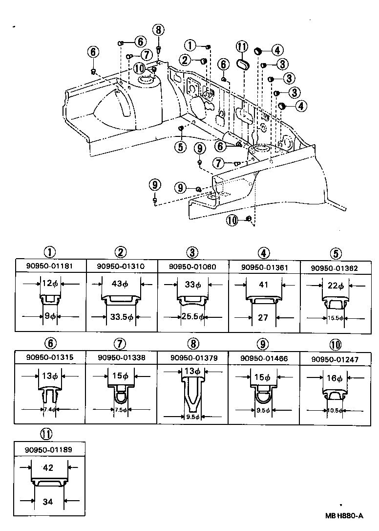  CRESSIDA |  FRONT FENDER APRON DASH PANEL