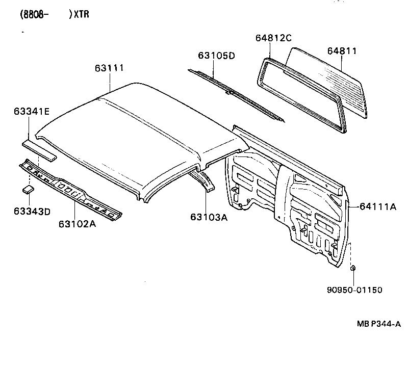  HILUX |  ROOF PANEL BACK PANEL