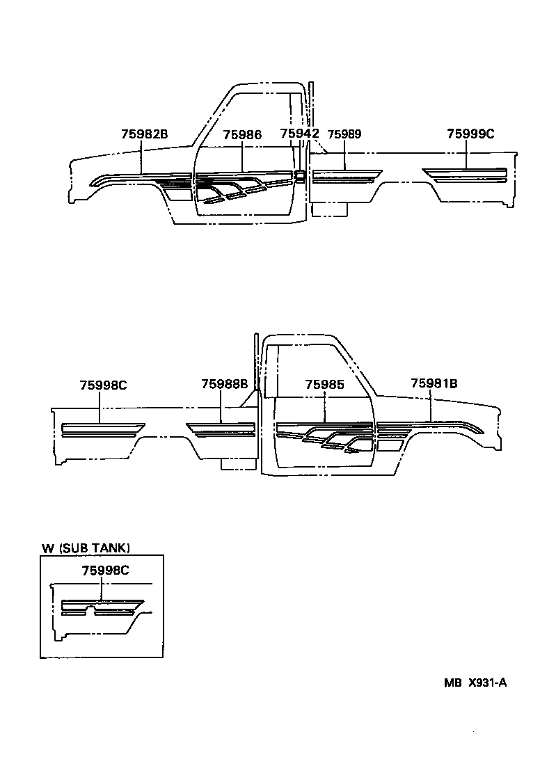  LAND CRUISER 70 |  BODY STRIPE