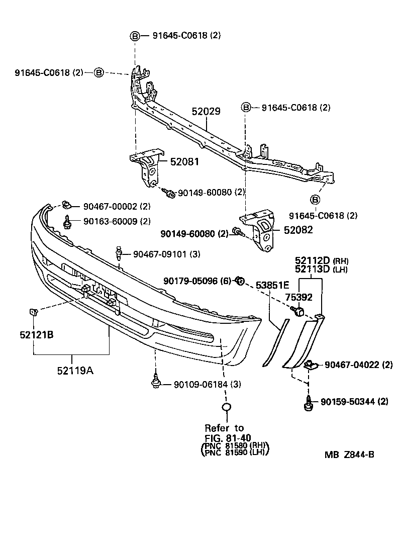  RAV4 |  FRONT BUMPER BUMPER STAY