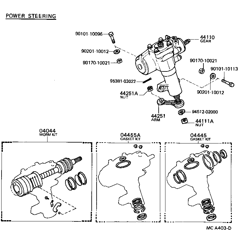  HILUX |  FRONT STEERING GEAR LINK