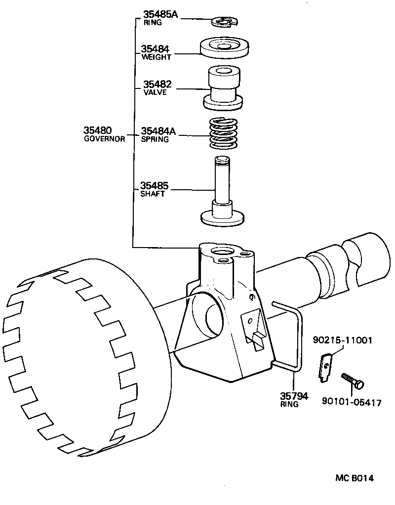  CRESSIDA |  REAR OIL PUMP GOVERNOR ATM