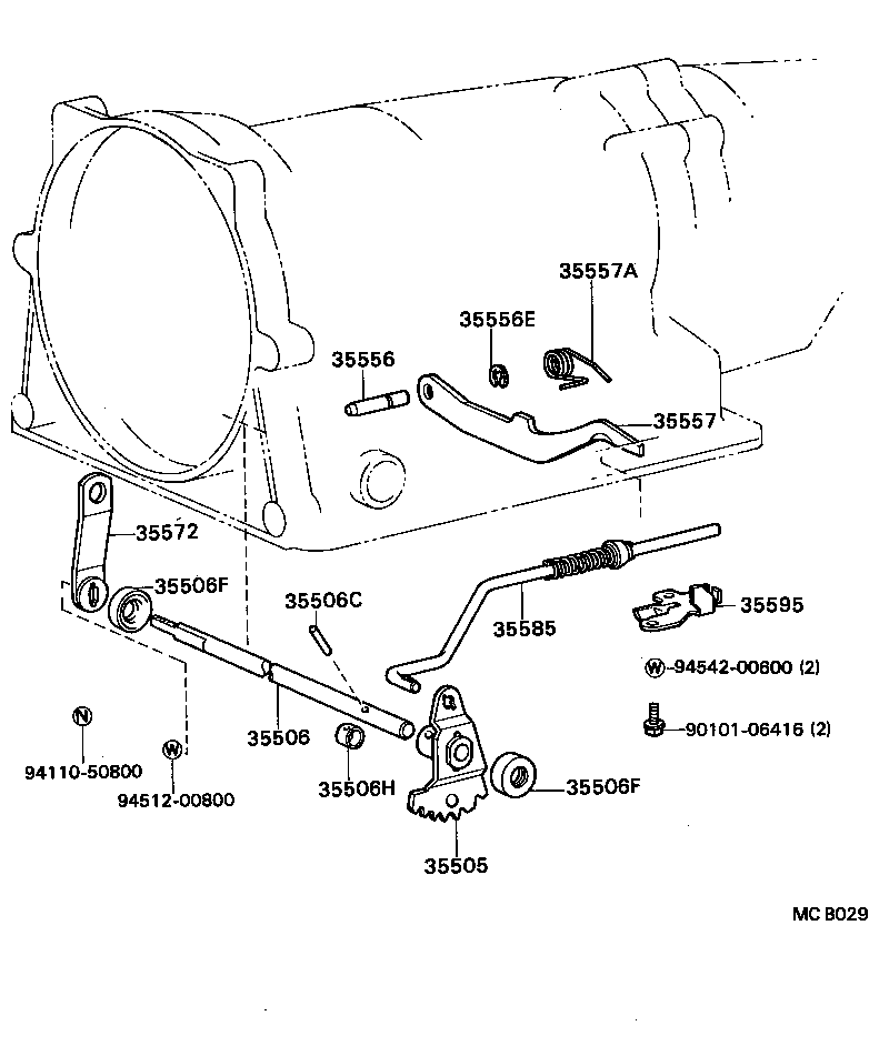  CRESSIDA |  THROTTLE LINK VALVE LEVER ATM