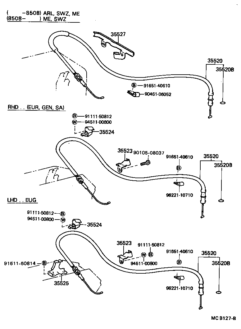  CRESSIDA |  THROTTLE LINK VALVE LEVER ATM