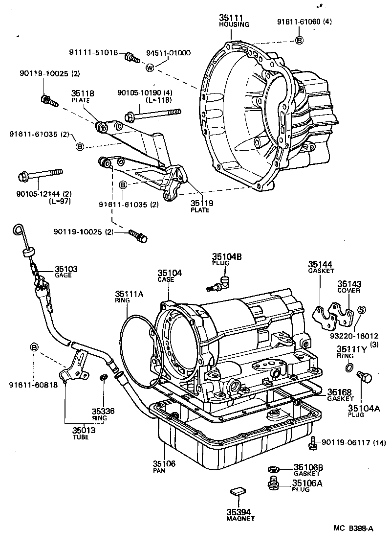  CRESSIDA |  TRANSMISSION CASE OIL PAN ATM