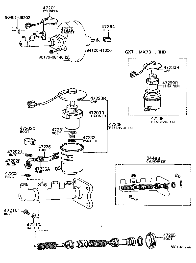  CRESSIDA |  BRAKE MASTER CYLINDER