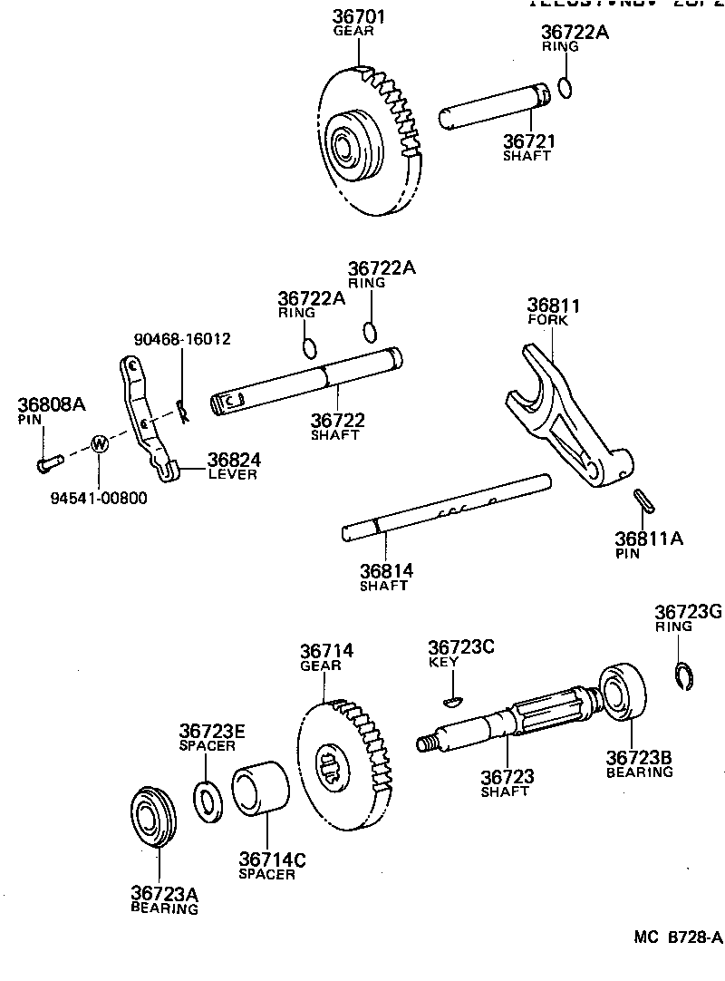  LAND CRUISER 70 |  POWER TAKE OFF CASE GEAR