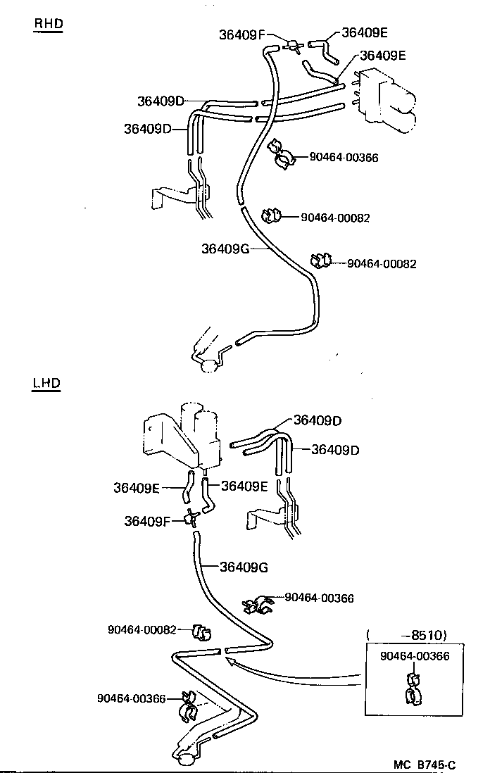  LAND CRUISER 70 |  TRANSFER VACUUM PIPING