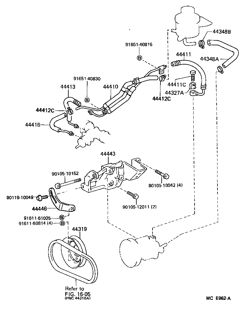  HIACE VAN COMUTER |  POWER STEERING TUBE