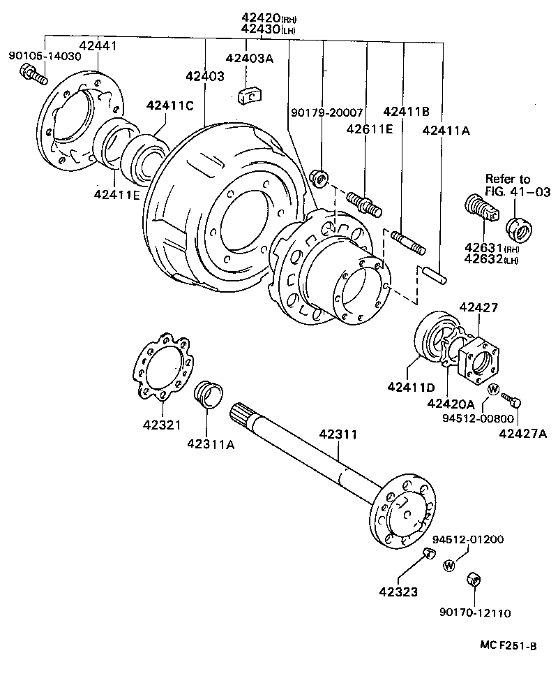  DYNA200 |  REAR AXLE SHAFT HUB