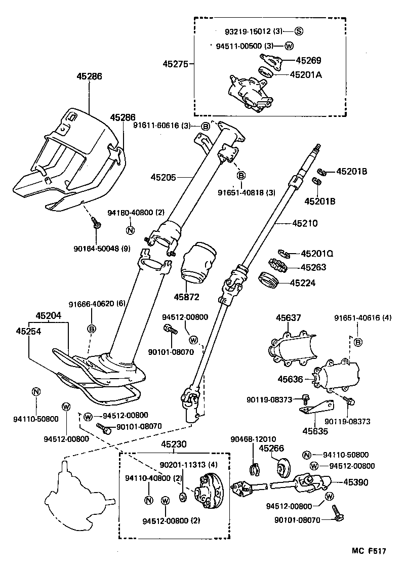  HIACE VAN COMUTER |  STEERING COLUMN SHAFT