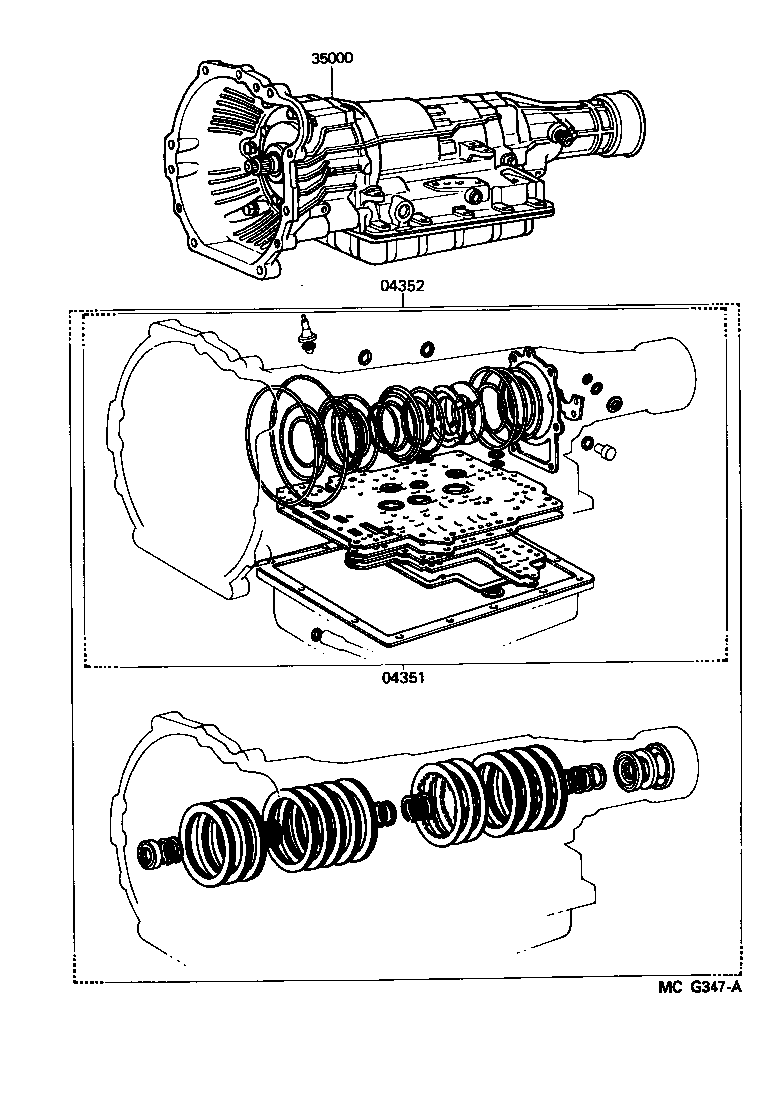  4 RUNNER TRUCK |  TRANSAXLE OR TRANSMISSION ASSY GASKET KIT ATM