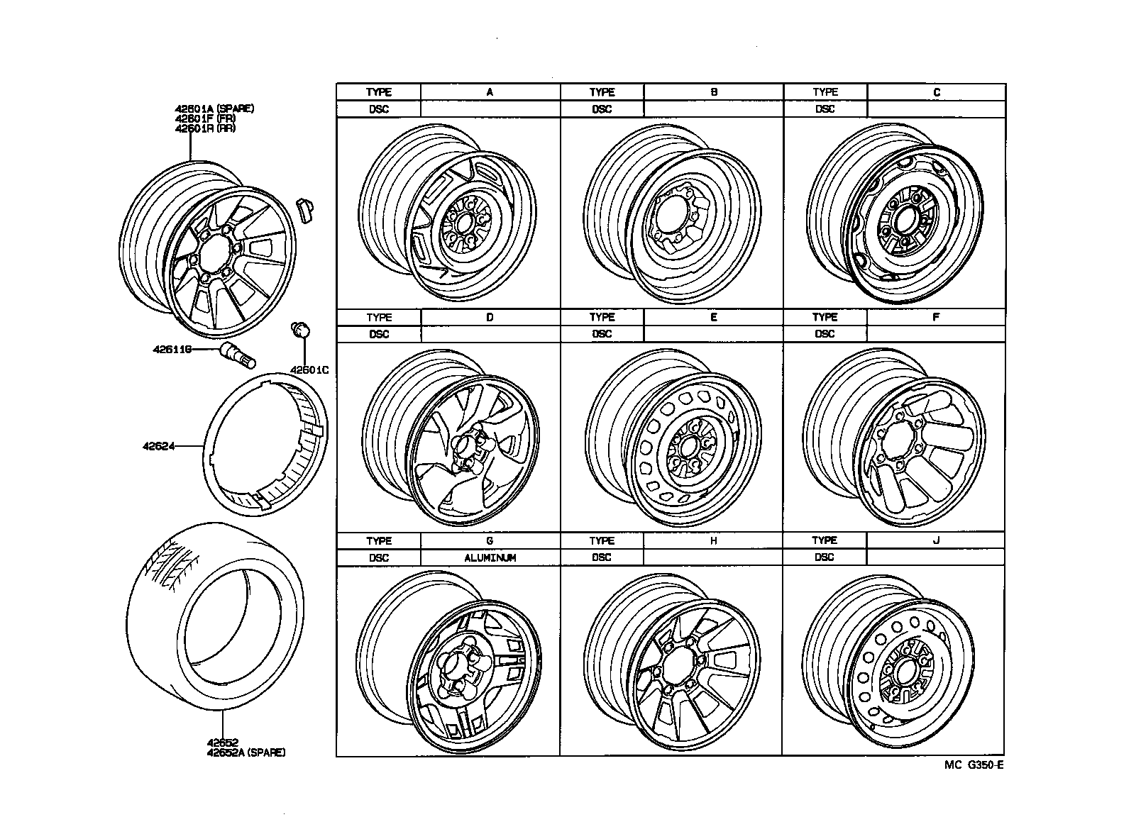  4 RUNNER TRUCK |  DISC WHEEL WHEEL CAP