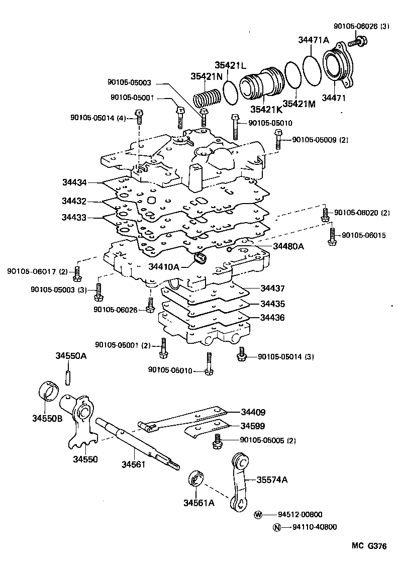  HILUX JPP |  TRANSFER VALVE BODY VALVE LEVER