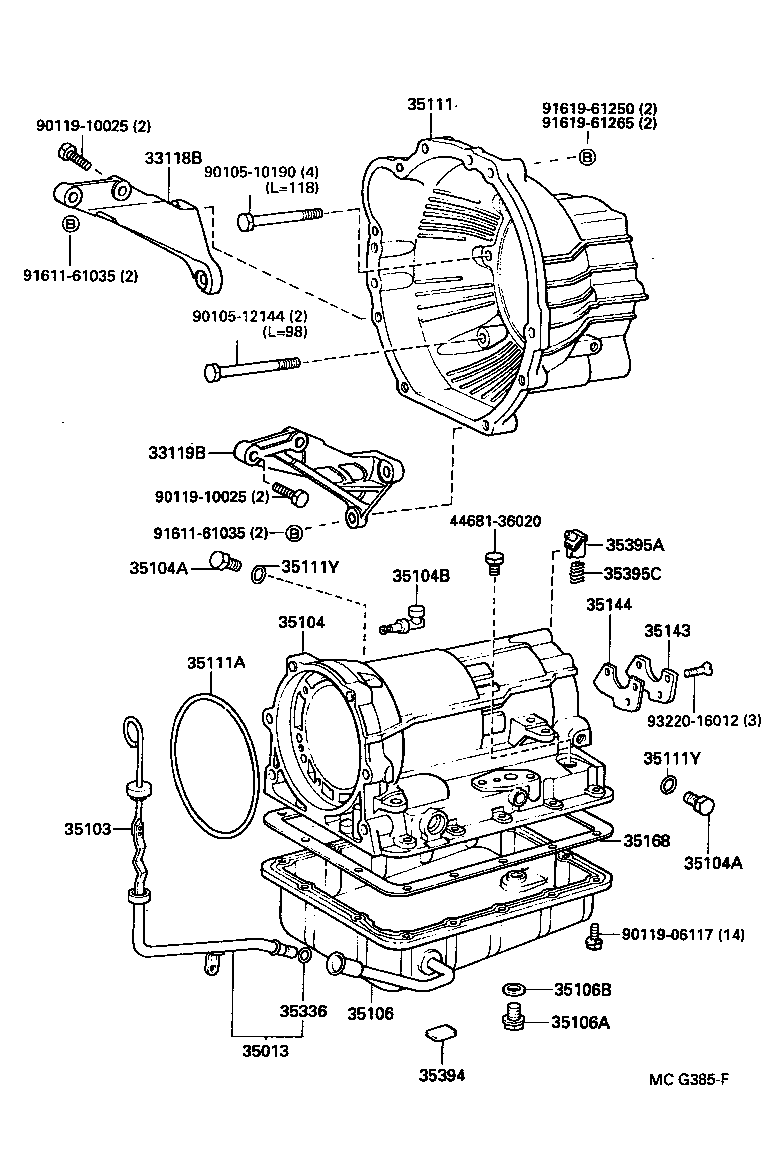  4 RUNNER TRUCK |  TRANSMISSION CASE OIL PAN ATM