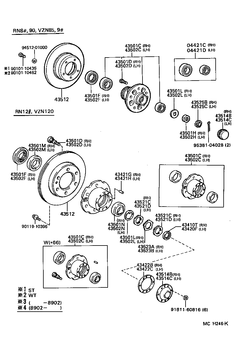  4 RUNNER TRUCK |  FRONT AXLE HUB