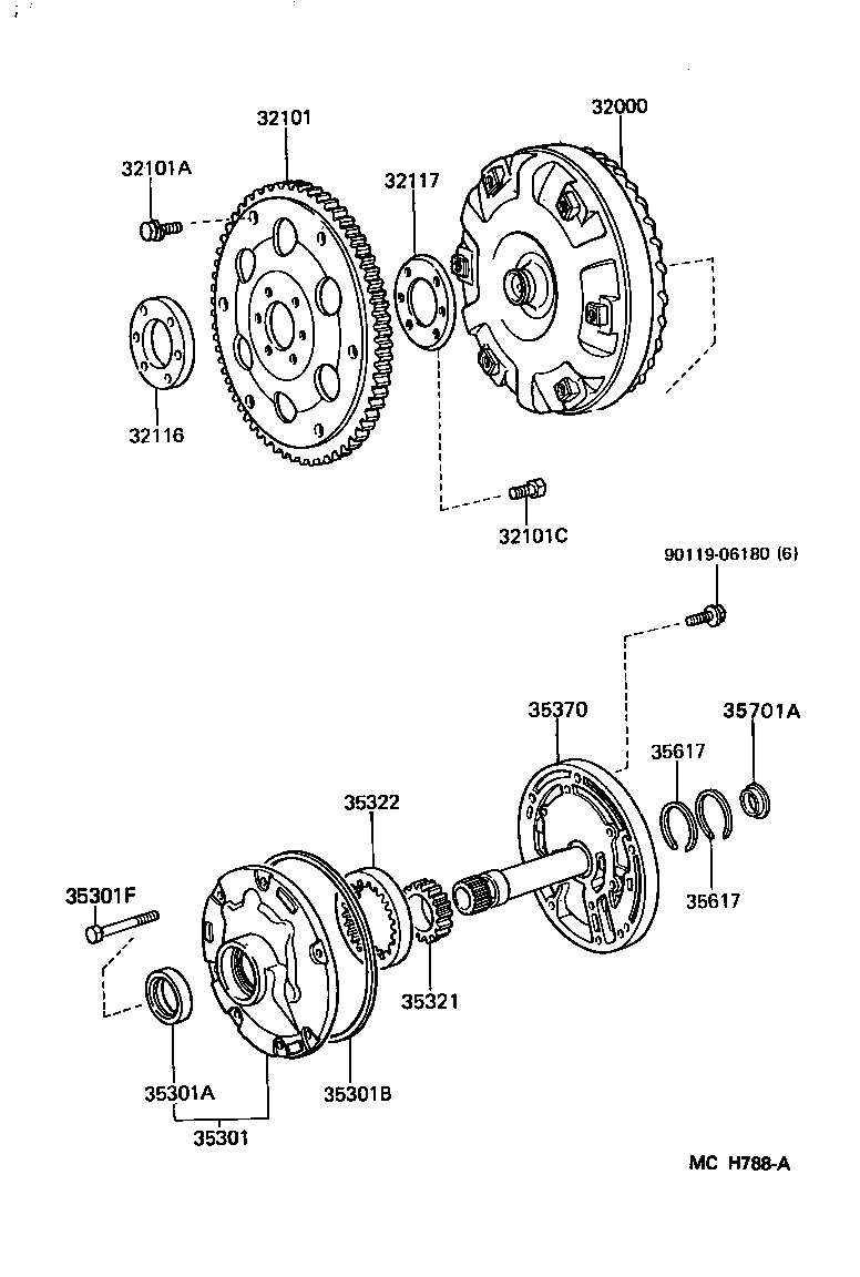  4 RUNNER TRUCK |  TORQUE CONVERTER FRONT OIL PUMP CHAIN ATM