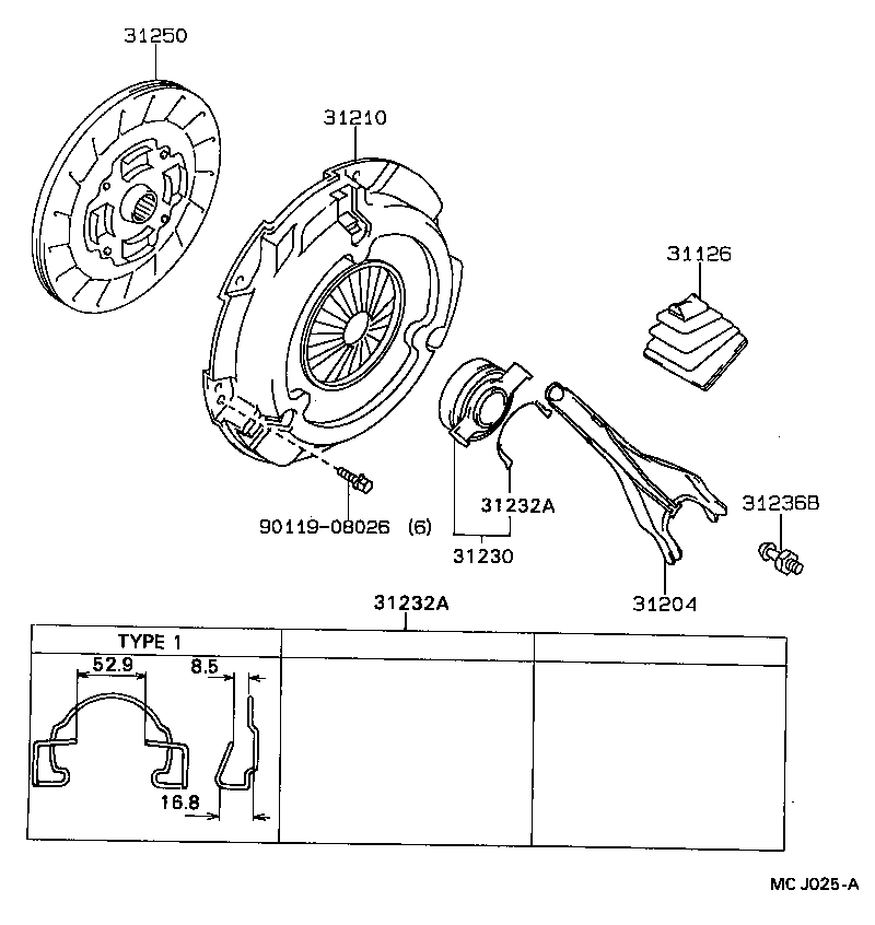  CELICA |  CLUTCH RELEASE FORK