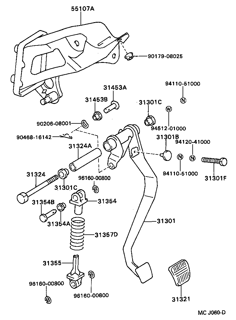  CELICA |  CLUTCH PEDAL FLEXIBLE HOSE