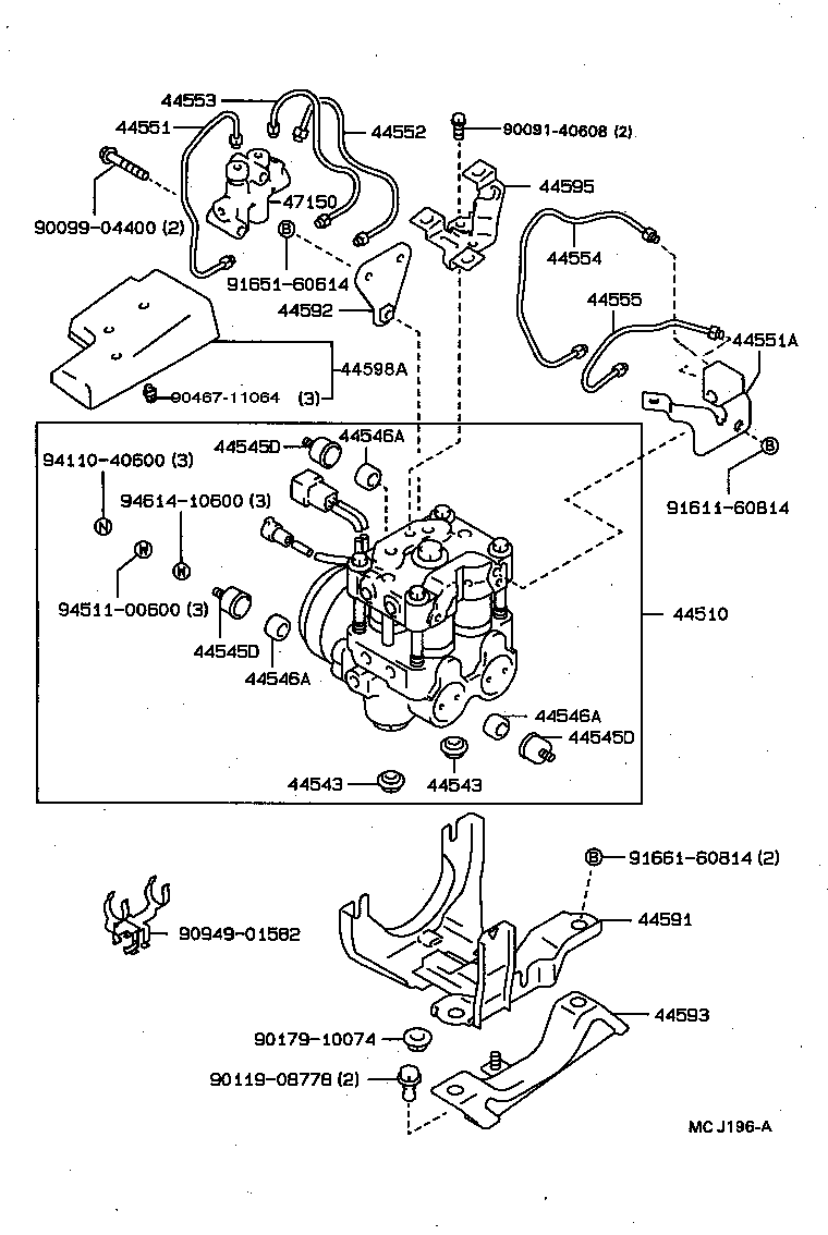  CELICA |  BRAKE TUBE CLAMP