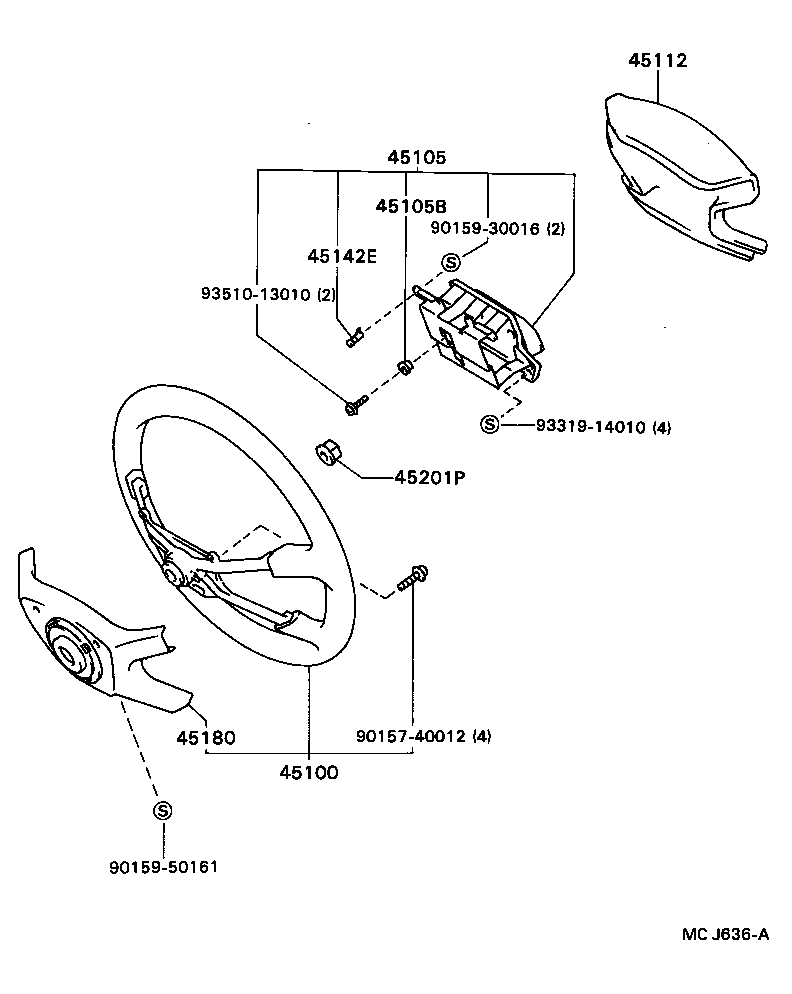  CARINA 2 |  STEERING WHEEL