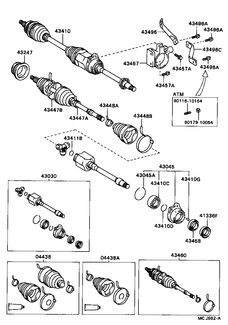  CARINA 2 |  FRONT DRIVE SHAFT