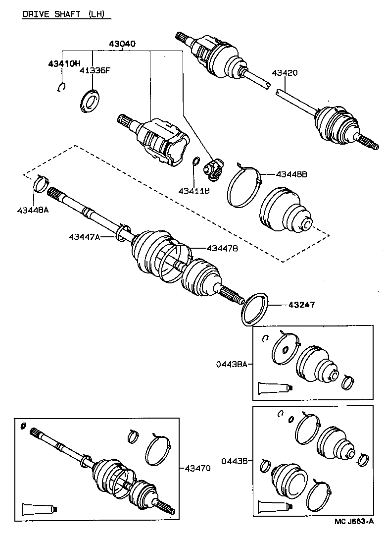  CARINA 2 |  FRONT DRIVE SHAFT