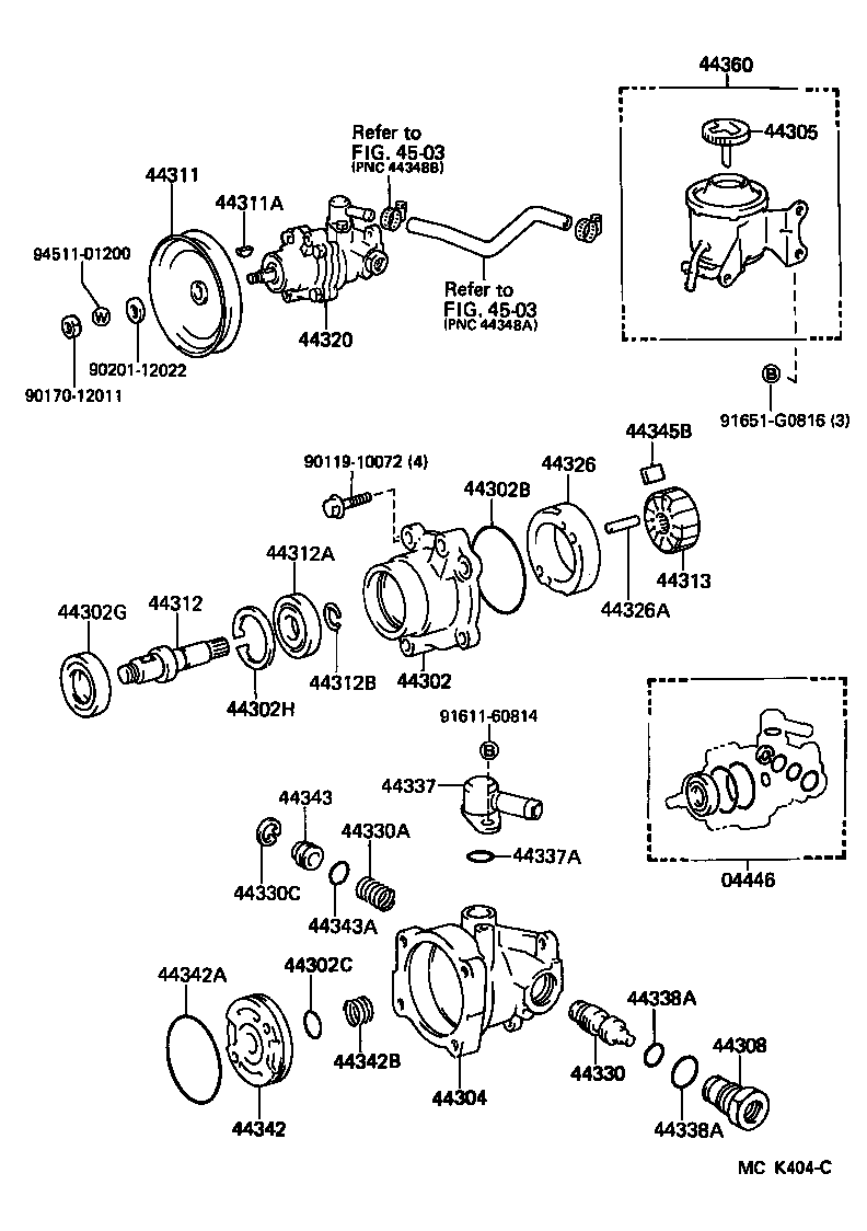  LAND CRUISER 70 |  VANE PUMP RESERVOIR POWER STEERING