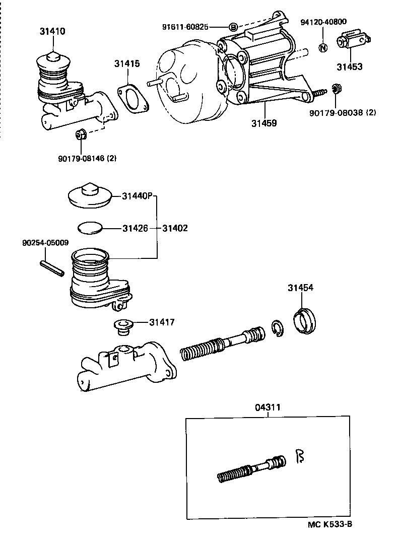  LAND CRUISER 70 |  CLUTCH MASTER CYLINDER