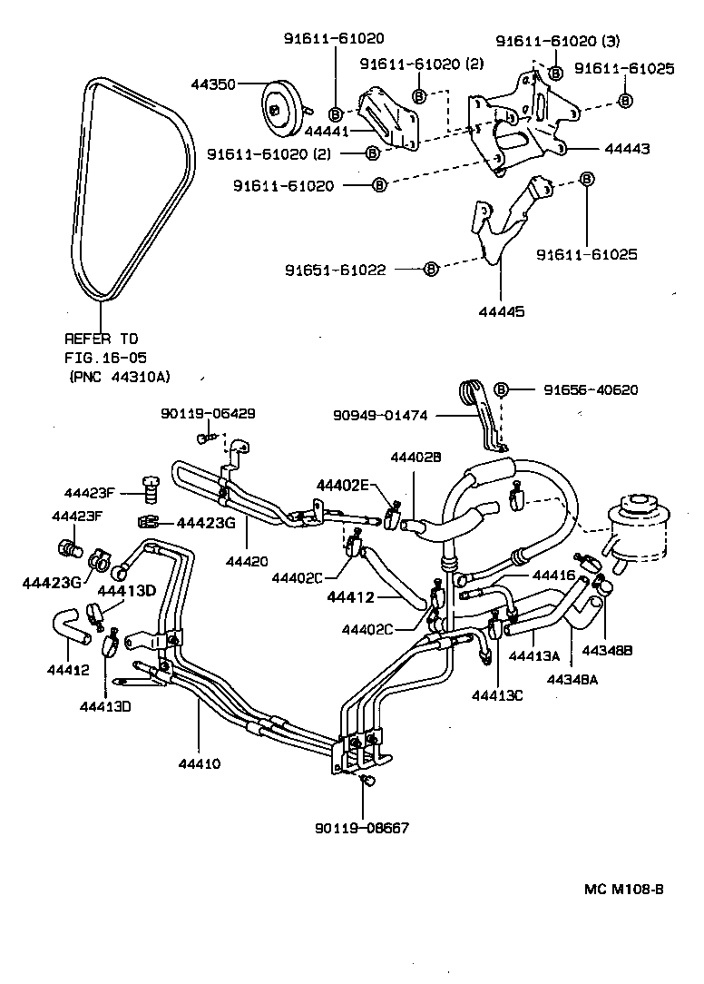  4 RUNNER TRUCK |  POWER STEERING TUBE