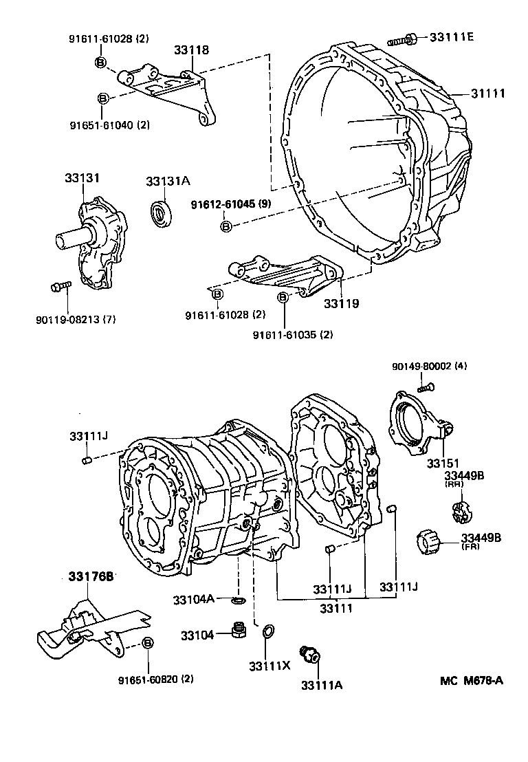  CRESSIDA |  CLUTCH HOUSING TRANSMISSION CASE MTM