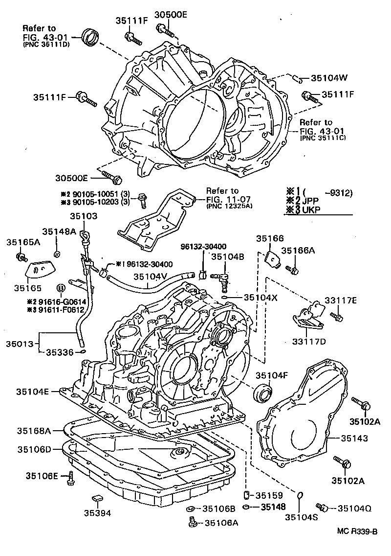  CARINA E UKP |  TRANSMISSION CASE OIL PAN ATM